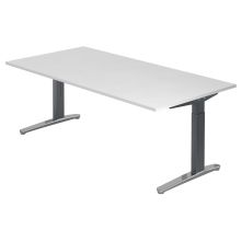 XTRA XB 2E GC | Schreibtisch - Weiß 200 x 100 höhenverstellbar