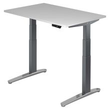 XBHM 12 GC | Schreibtisch - Grau 120 x 80 elektrisch höhenverstellbar