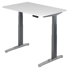 XBHM 12 GC | Schreibtisch - Weiß 120 x 80 elektrisch höhenverstellbar