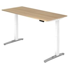 XBHM 19 WC | Schreibtisch - 180 x 80 Eiche elektrisch höhenverstellbar