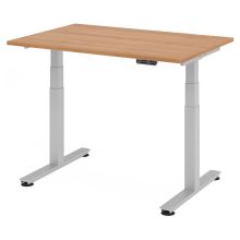 XDSM 12 S | Schreibtisch - 120 x 80 Nussbaum elektrisch höhenverstellbar