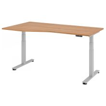 XDSM 18 S | Schreibtisch - 180 x 100 Nussbaum elektrisch höhenverstellbar