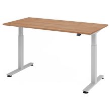 XMST 16 S | Schreibtisch - 160 x 80 Nussbaum elektrisch höhenverstellbar