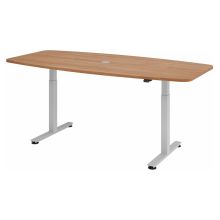 XMST 22 S | Schreibtisch - Nussbaum 220 x 103 elektrisch höhenverstellbar