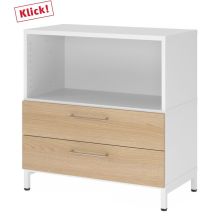 FlexWall | 2 OH | Schübe + Korpus | mit Sockelgestell