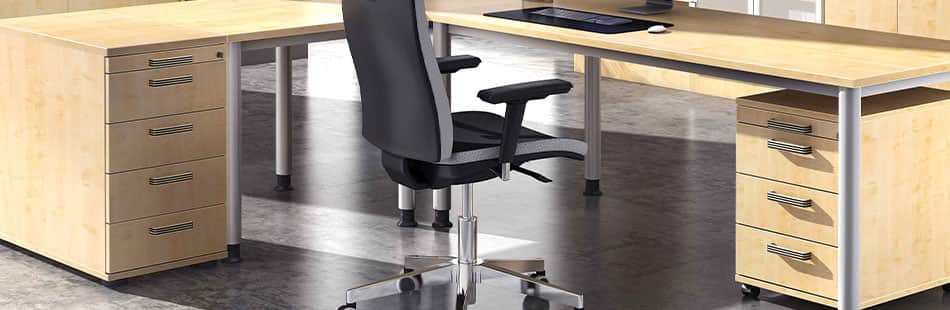 Hochwertige Holz Rollcontainer für eine warme und wohnliche Atmosphäre im Büro und Zuhause.